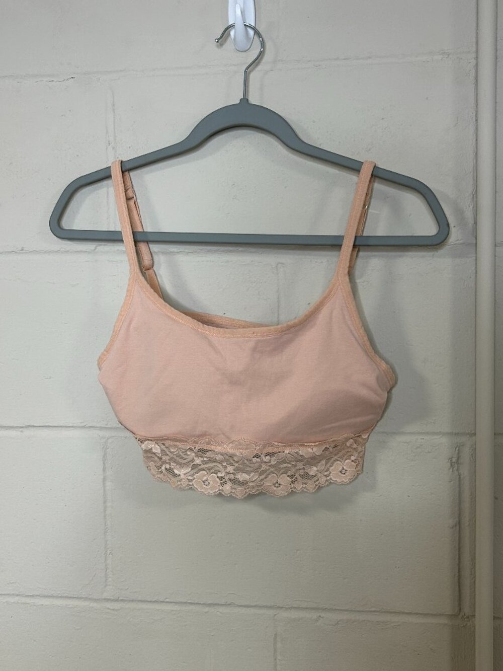 Pact Light Pink Lace Trim Bralette